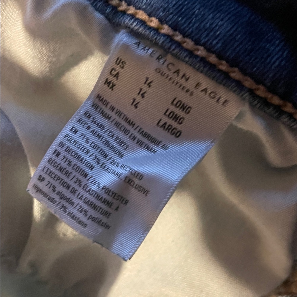 American Eagle Outfitters Dark Blue Women's Jeggings - Picture 4 of 5